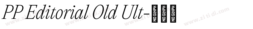 PP Editorial Old Ult字体转换